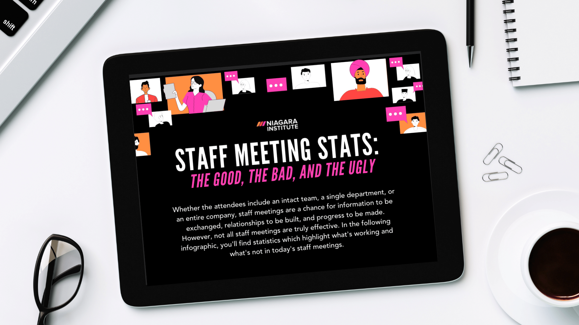 Staff Meeting Stats Infographic